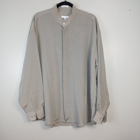 MENS ELLIOTT BRAND LONG SLEEVE BUTTON DOWN, LUXURIOUS,  HIDDEN BUTTONS, SIZE XL - Picture 1 of 7